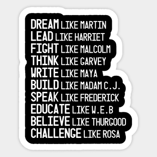 Black Heroes, Civil Rights Leaders, Black Lives Matter, I Can't Breathe Sticker